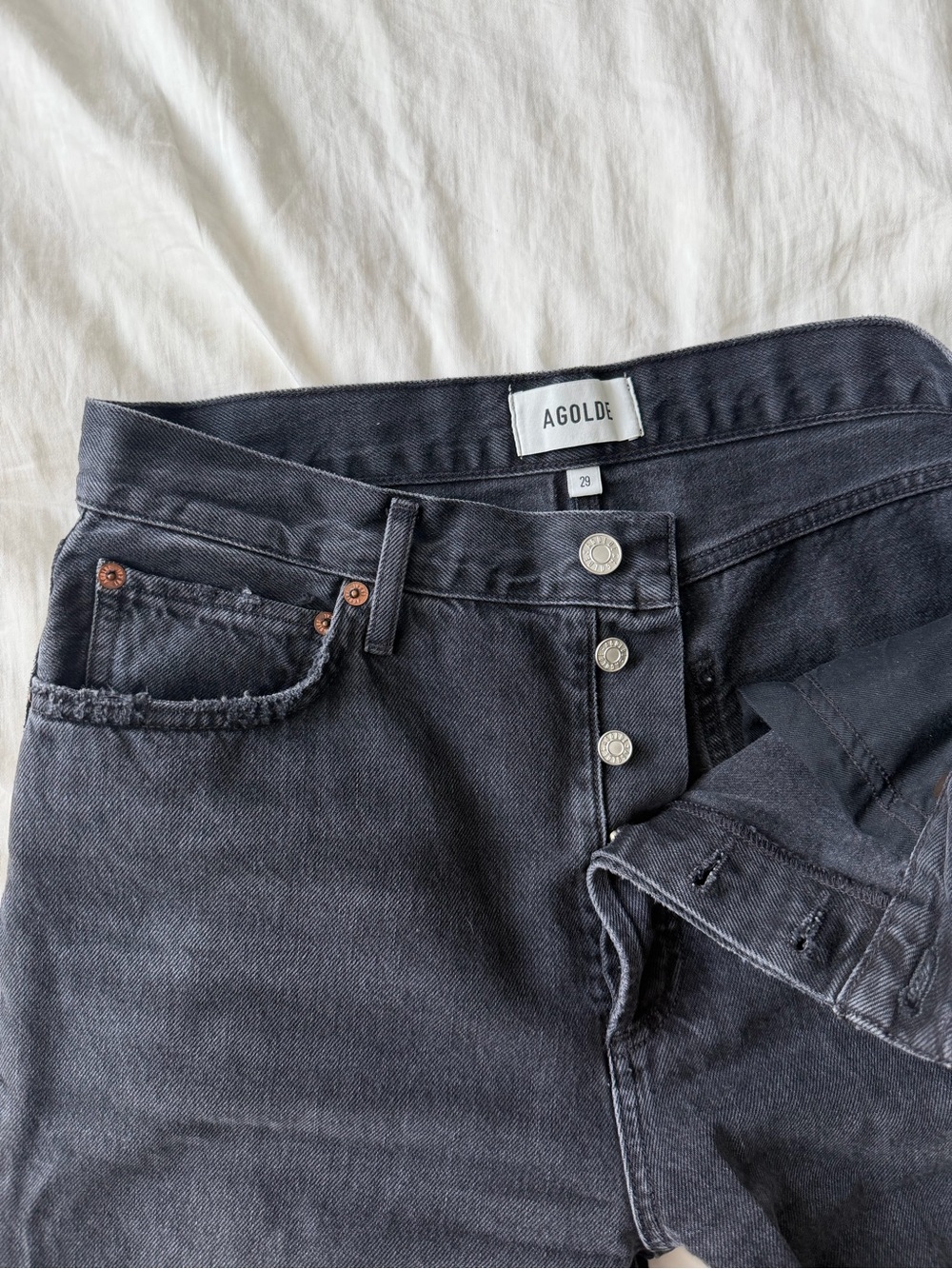 Agolde 90s Pinch Waist Jeans in Hitch worn twice! - Picture 13 of 15